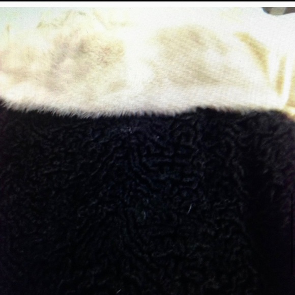 Vintage, Genuine Miracurl, Black Persian Lamb with Gray Collar Dress Coat  (L) - Picture 10 of 12